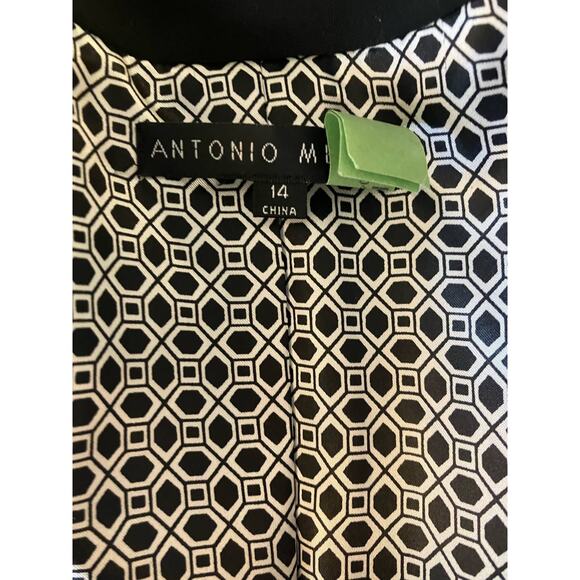 Antonio Melani Women's Black Two-Button Career Chic Front Blazer Lined | Size 14 - Picture 7 of 9